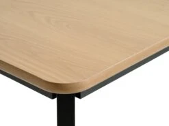 Table JEGIND 80x130 Chêne/noir -Meubles Soldes Boutique 213595