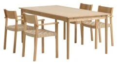 MARSTRUP L190/280 Table Chêne + 4 VADEHAVET Chaises Chêne
