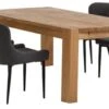 OLLERUP L200 Table Chêne + 4 PEBRINGE Chaises Gris/noir
