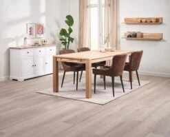 Buffet VISLINGE 3 Portes 3 Tiroirs Naturel/blanc -Meubles Soldes Boutique 214348 1