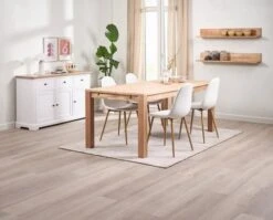 Buffet VISLINGE 3 Portes 3 Tiroirs Naturel/blanc -Meubles Soldes Boutique 214349 1