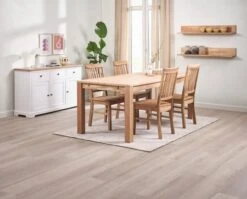 Buffet VISLINGE 3 Portes 3 Tiroirs Naturel/blanc -Meubles Soldes Boutique 214350 1