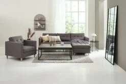 Fauteuil FALSLEV Tissu Gris -Meubles Soldes Boutique 214546 1