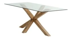 Royal Oak Table AGERBY 90x190 Verre/chêne