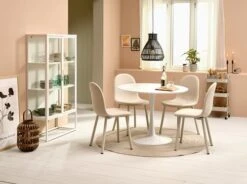 Table RINGSTED Ø100 Blanc -Meubles Soldes Boutique 214968 2