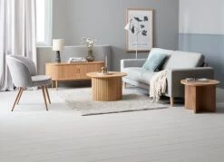 Royal Oak Meuble TV LYNGVIG 2 Portes Tambours Chêne Naturel -Meubles Soldes Boutique 216432 2