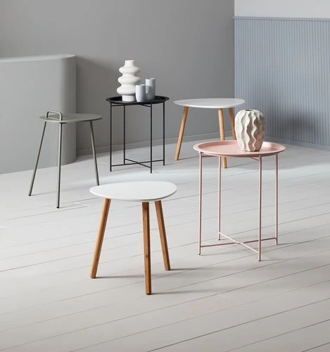 Bout De Canapé TAPS 40x40 Blanc/bambou 12 Bout De Canapé TAPS 40x40 Blanc/bambou – Image 12