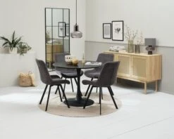 Buffet HALMSTAD 3 Portes Polyrotin/coloris Chêne -Meubles Soldes Boutique 218133