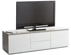 Meuble TV JERNVED Béton/brillant -Meubles Soldes Boutique 72168