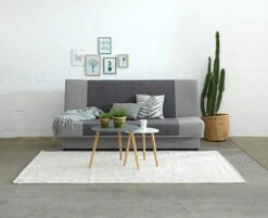 Bout De Canapé TAPS 40x40 Blanc/bambou 15 Bout De Canapé TAPS 40x40 Blanc/bambou -Meubles Soldes Boutique 87496