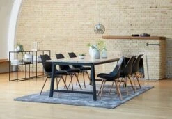 Royal Oak Chaise KASTRUP Noir/chêne -Meubles Soldes Boutique 89273