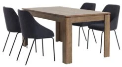 Table VEDDE 90x160 Chêne -Meubles Soldes Boutique 99337
